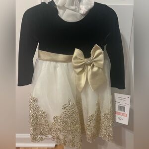Rare Editions Black and Gold Dress